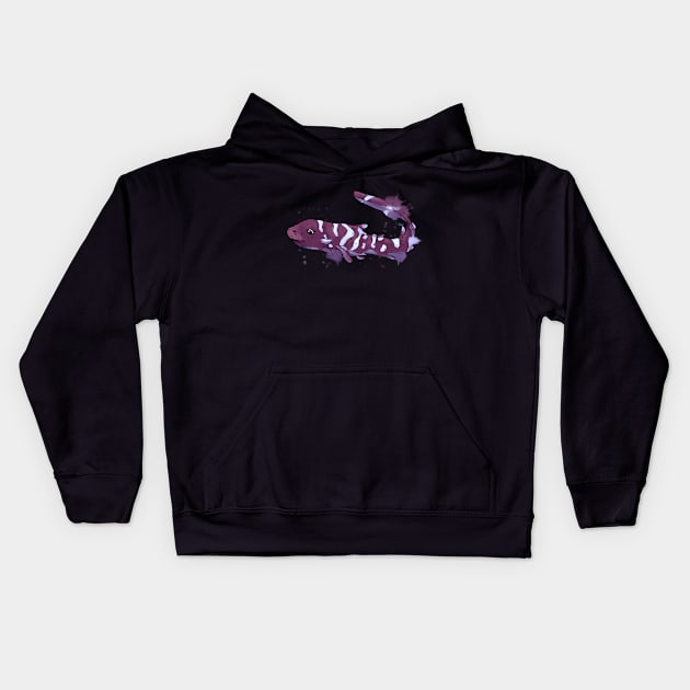 Cute baby - zebra shark Kids Hoodie by Antiope